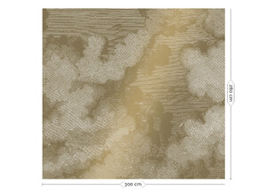 Wandposter Engraved Clouds 300 cm 