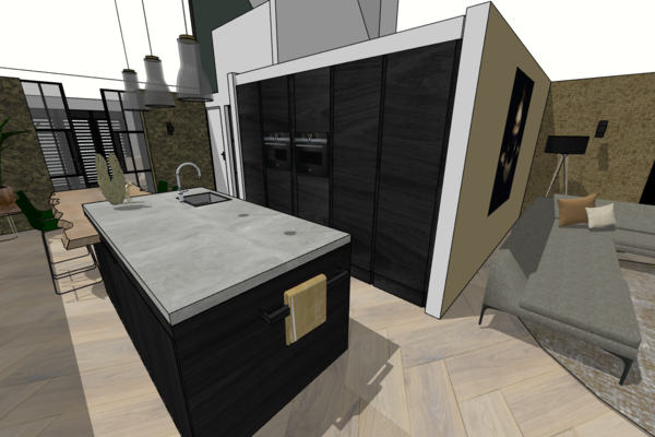 3D ontwerp keuken