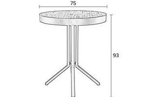 MAZE rond  75 CM