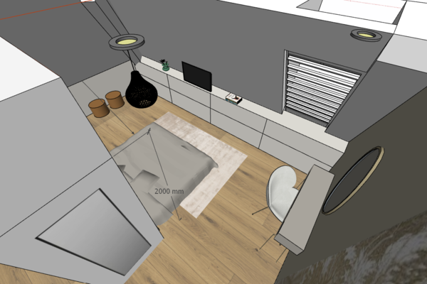 3D ontwerp3D ontwerp slaapkamer