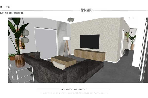 3D ontwerp interieurplan